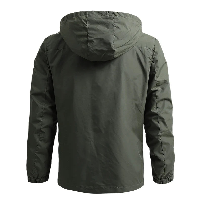 2024 Winter Jacket Fashion Coat Hoodies Camping Hiking Jacket Men's Casual Waterproof Jacket Windbreaker Men Outerwear Clothes